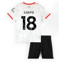 Maglie da calcio Liverpool Cody Gakpo #18 Terza Maglia Bambino 2024-25 Manica Corta (+ Pantaloni corti)